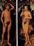 Lucas Cranach the Younger Adam and Eve oil painting artist